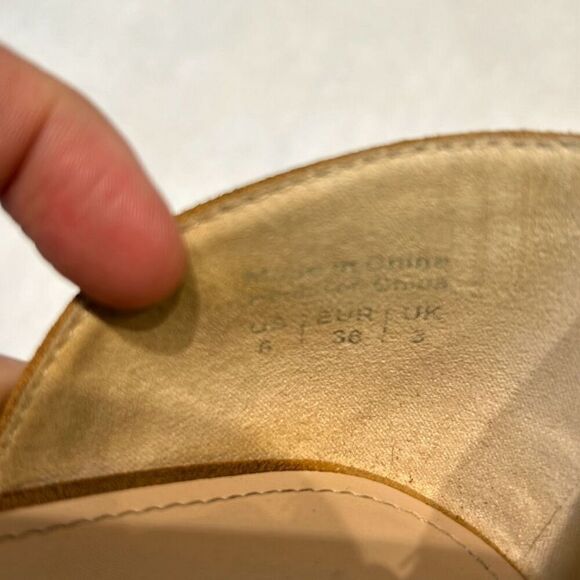 Aldo Moewen Wedge Sandal Espadrille Camel Tan Womens Sz 6 - Picture 8 of 8